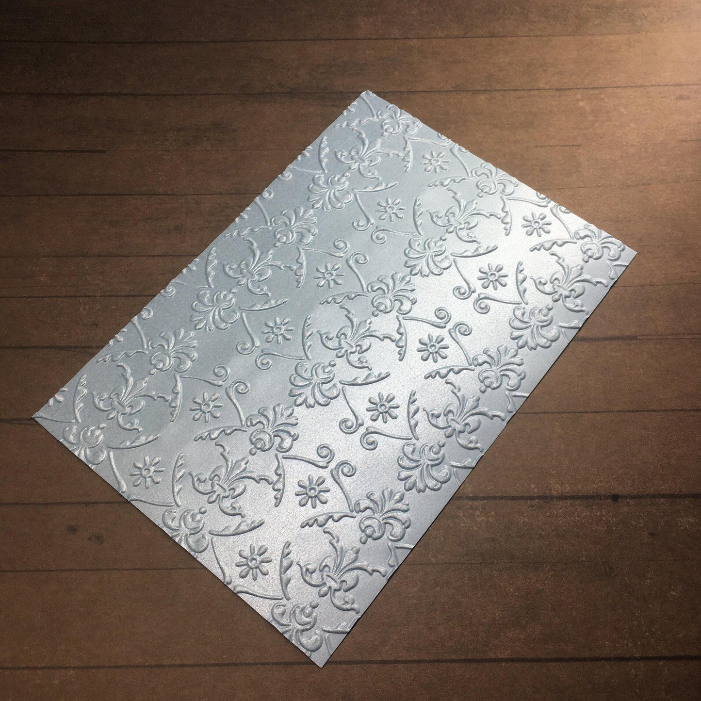 4 x Embossed Pearlised Paper Cards – Components for Handmade Cards (10.5 x 14.5cm) – Pack C