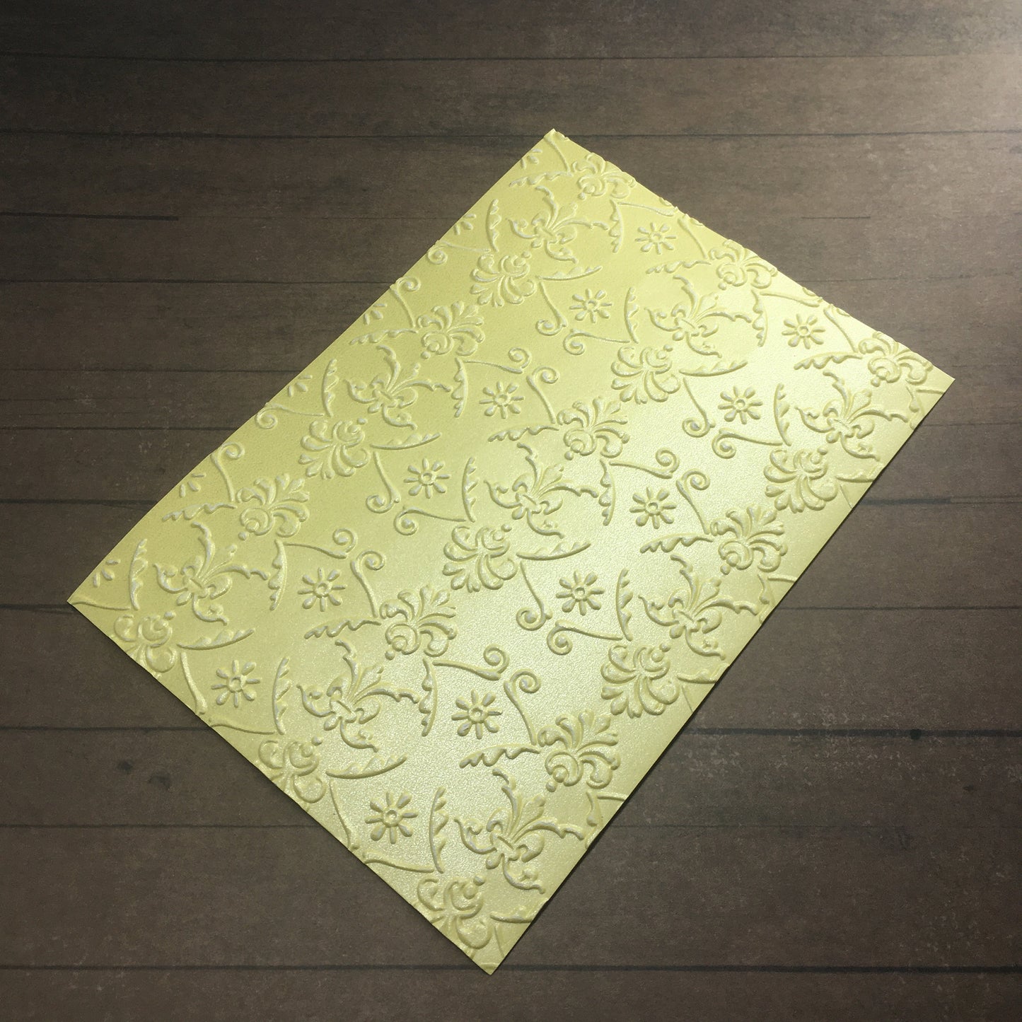 4 x Embossed Pearlised Paper Cards – Components for Handmade Cards (10.5 x 14.5cm) – Pack C