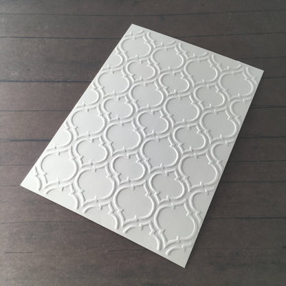 4 x Embossed Paper Cards – Components for Handmade Cards (10.5 x 14.5cm, Multiple Colours)