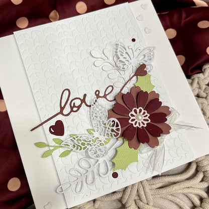 Handmade Wedding Card Making Kit – Embossed DIY Cards & Envelopes (6x6")