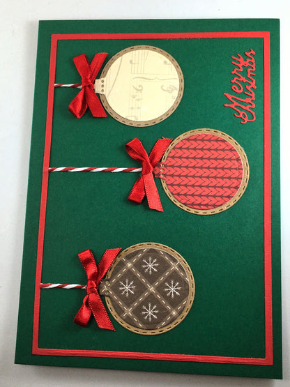Christmas Card Making Kit – Handmade Embossed Holiday Cards with Envelopes (5x7") – Pack C