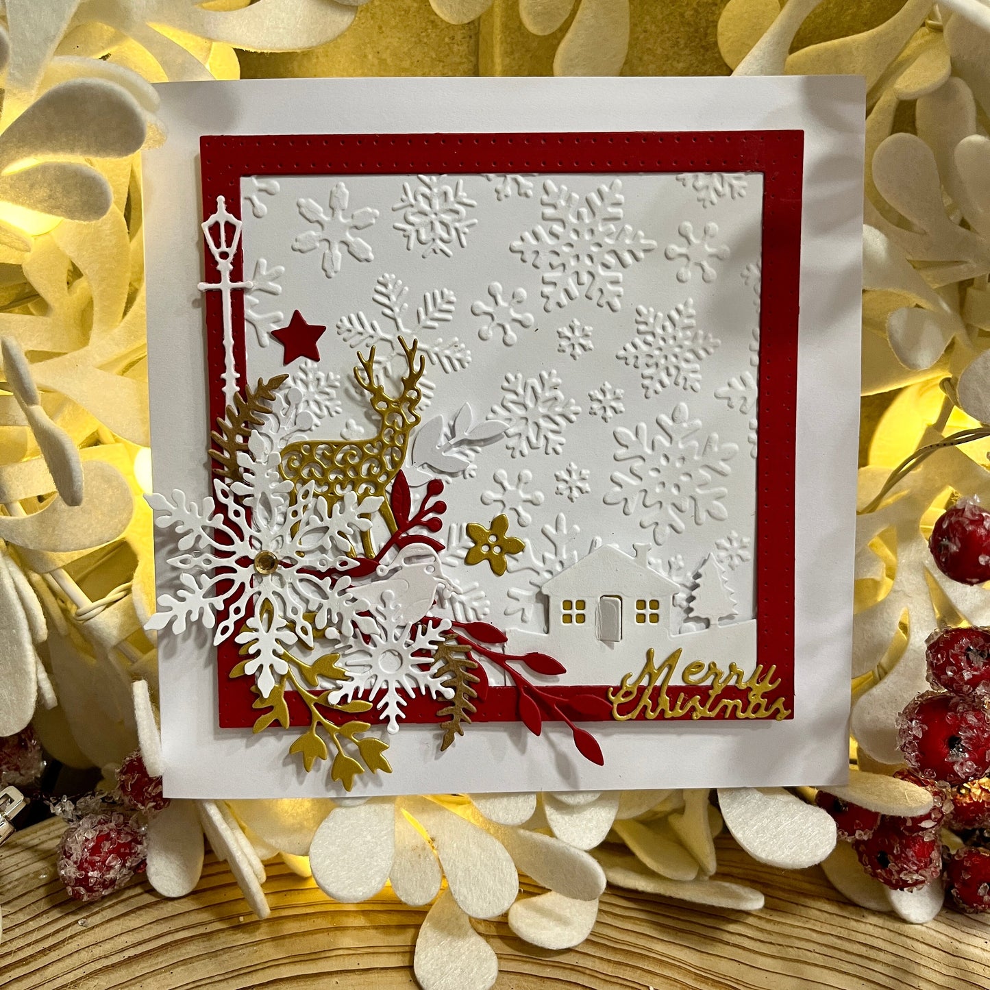Luxury Christmas Card Making Kit – Handmade Holiday Cards with Envelopes (6x6")