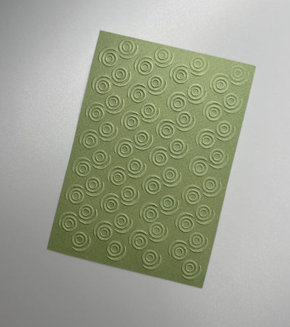 Embossed Circle Paper Cards – Components for Handmade Cards (10.5 x 14.5cm)