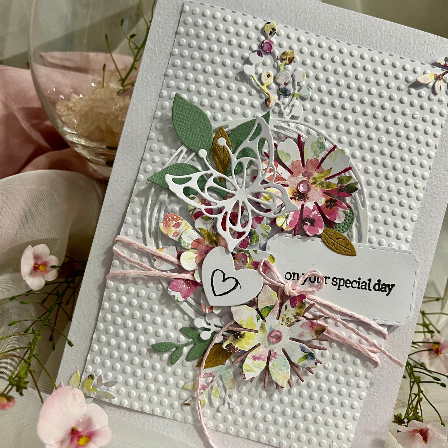 Handmade Embossed Card Making Kit – Wedding, Birthday & Valentine’s Day (5x7")