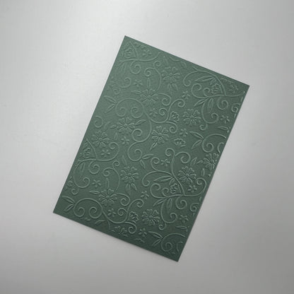 Embossed Flower Paper Cards – Components for Handmade Cards (10.5 x 14.5cm)