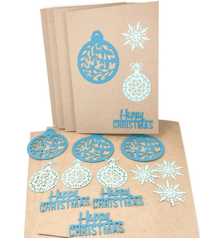 DIY Christmas Card Kit – Kraft Cards & Envelopes, Beginner Friendly (10.5 x 14.5cm)
