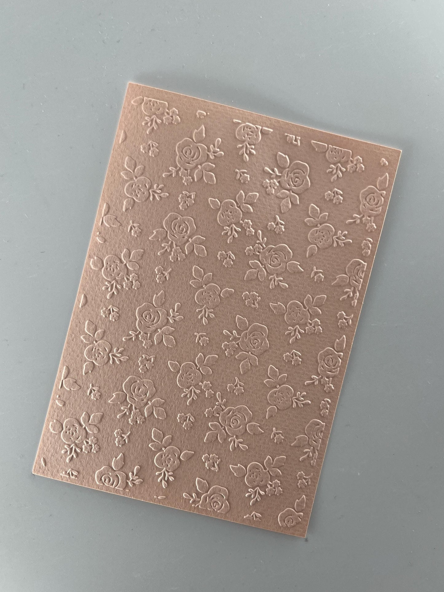 Embossed Rose Paper Cards – Components for Handmade Cards (10.5 x 14.5cm) – Pack B