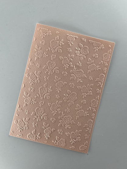 Embossed Rose Paper Cards – Components for Handmade Cards (10.5 x 14.5cm) – Pack B