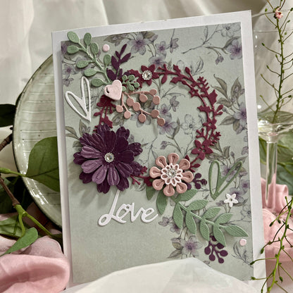 Handmade Floral Card Making Kit – DIY Embossed Cards & Envelopes (5x7")