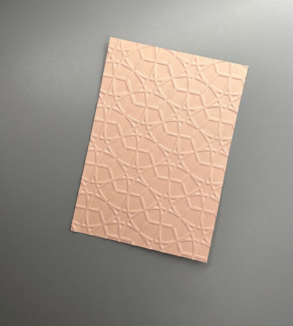 Embossed Geometric Paper Cards – Components for Handmade Cards (10.5 x 14.5cm)