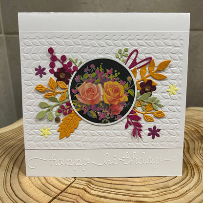 Unique Floral Card Making Kit – Handmade DIY Card & Envelope (6x6")