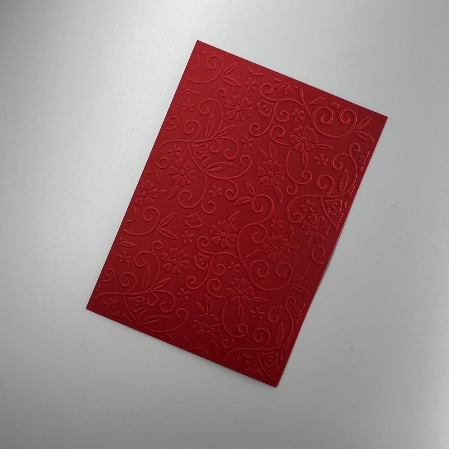 Embossed Flower Paper Cards – Components for Handmade Cards (10.5 x 14.5cm)