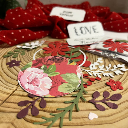 DIY Floral Card Making Kit – Handmade Embossed Card & Envelope (6x6")