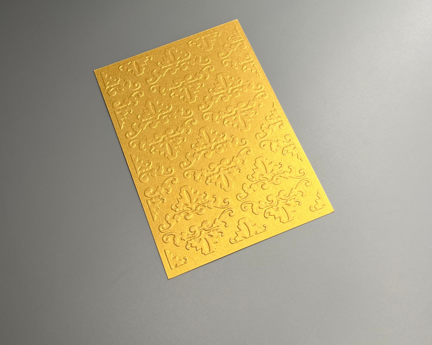 Embossed Flower Pearlised Paper Cards – Components for Handmade Cards (10.5 x 14.5cm) – Pack D