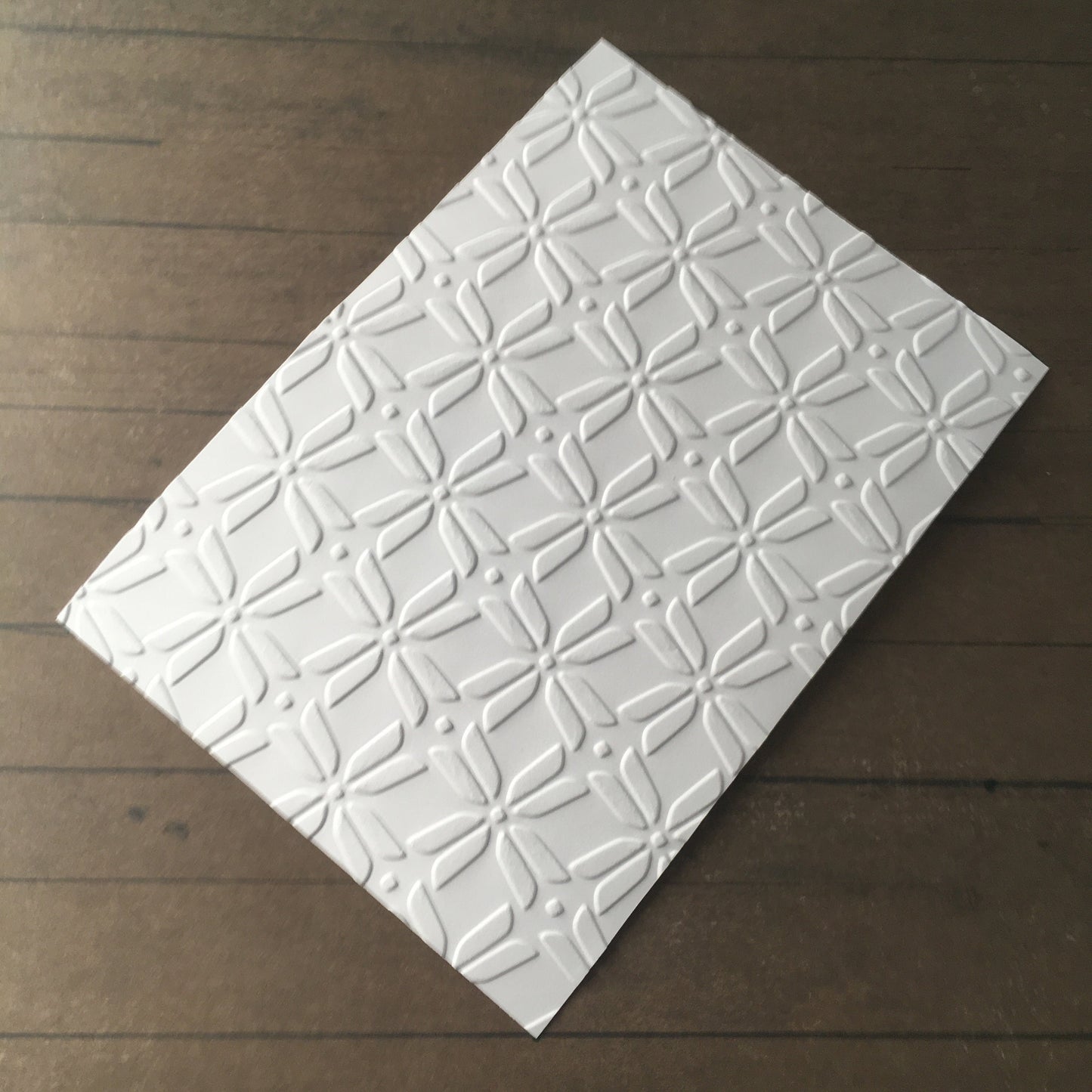 4 x Embossed Paper Cards – Components for Handmade Cards (10.5 x 14.5cm)
