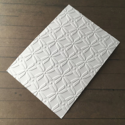 4 x Embossed Paper Cards – Components for Handmade Cards (10.5 x 14.5cm)