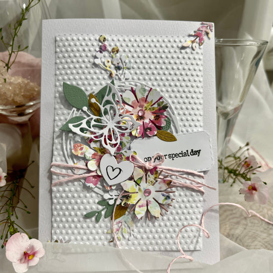 Handmade Embossed Card Making Kit – Wedding, Birthday & Valentine’s Day (5x7")