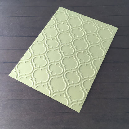 4 x Embossed Paper Cards – Components for Handmade Cards (10.5 x 14.5cm, Multiple Colours)