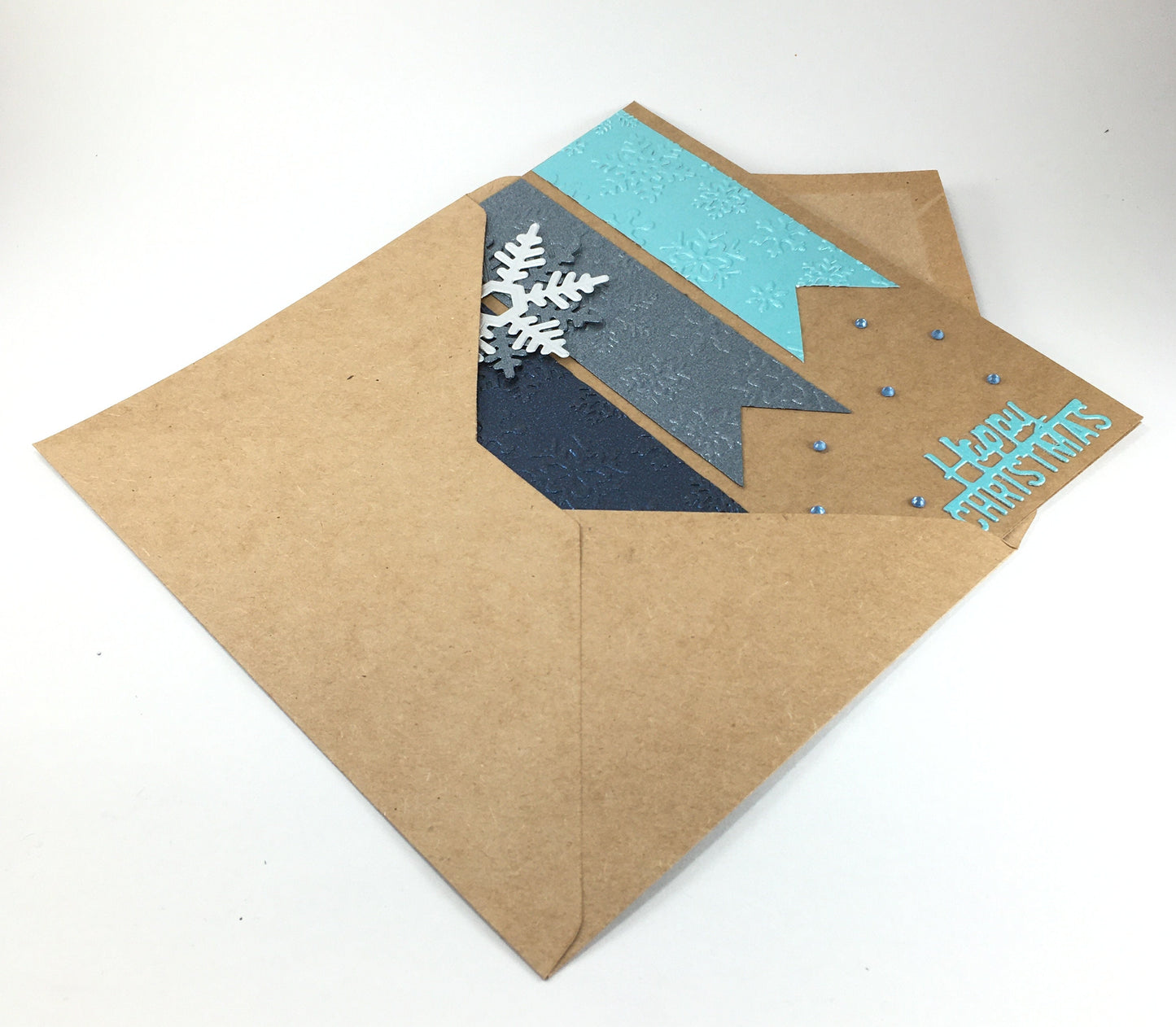 Handmade Christmas Card Making Kit with Envelopes – Beginner Friendly (5x7")
