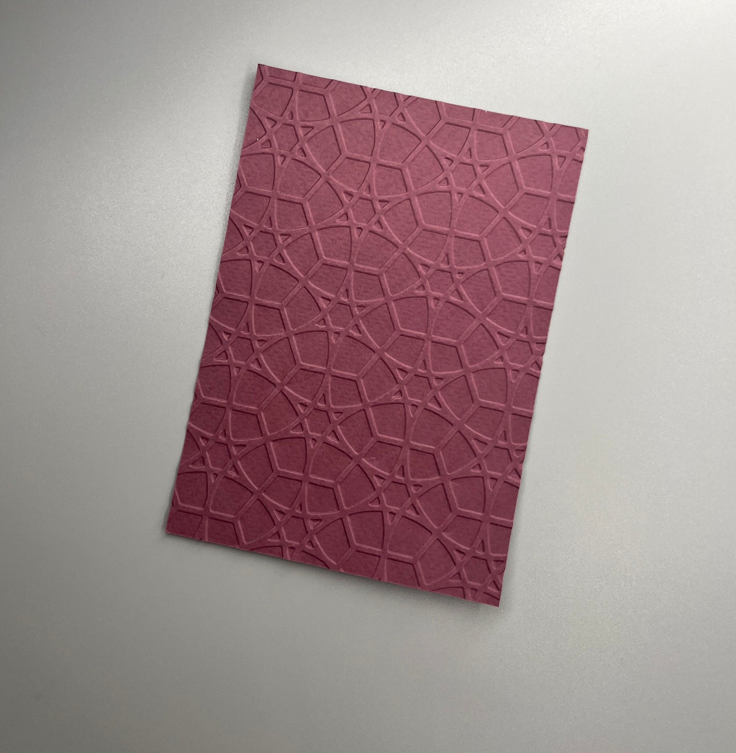 Embossed Geometric Paper Cards – Components for Handmade Cards (10.5 x 14.5cm)