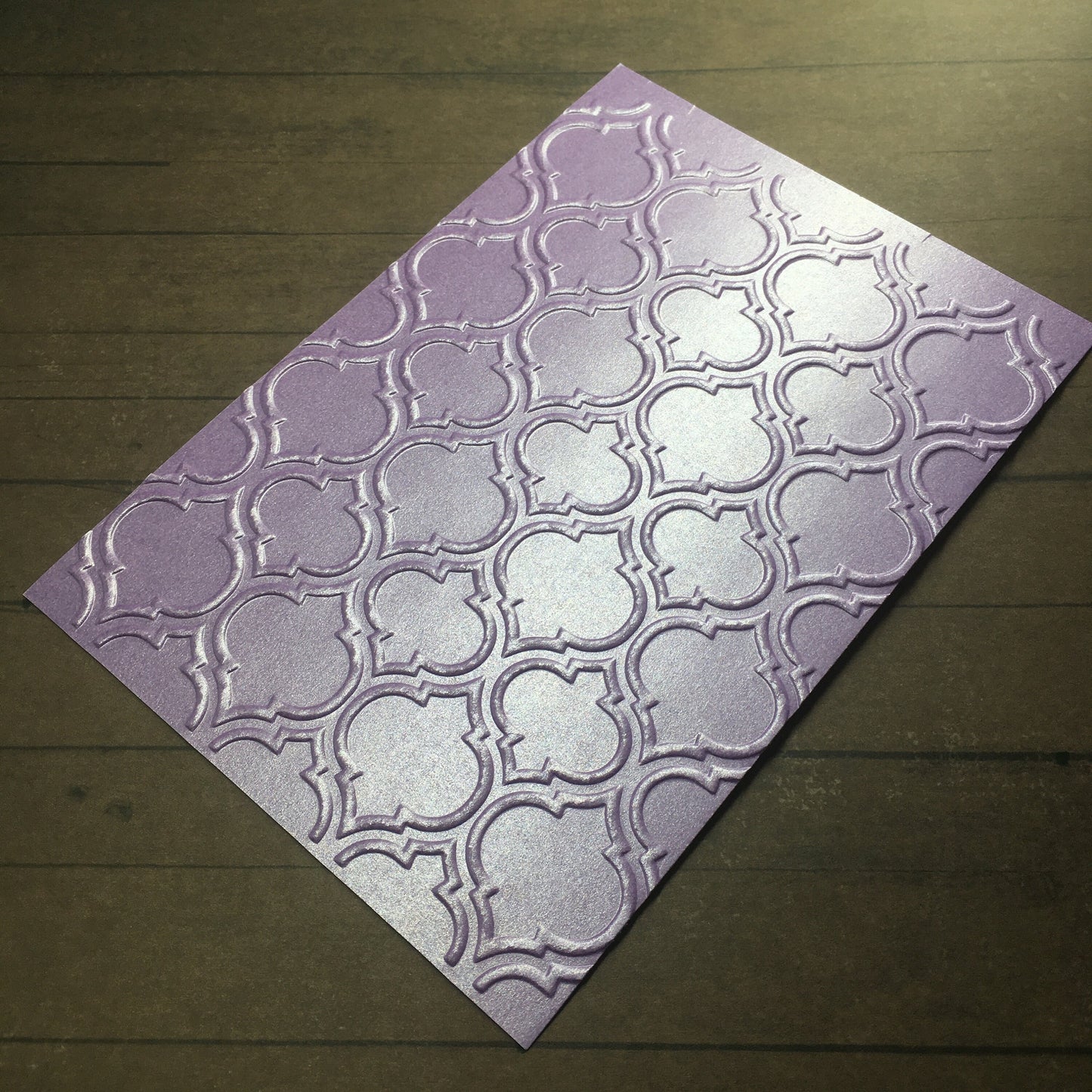 4 x Embossed Pearlised Floral Paper Cards – Components for Handmade Cards (10.5 x 14.5cm) – Pack E
