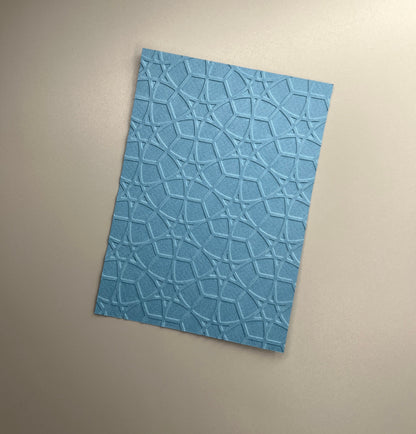 Embossed Geometric Paper Cards – Components for Handmade Cards (10.5 x 14.5cm)