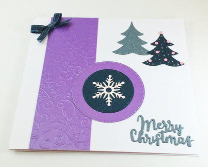 Handmade Christmas Card Kit – Makes 4 DIY Xmas Cards with Envelopes (14 x 15cm)