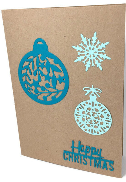 DIY Christmas Card Kit – Kraft Cards & Envelopes, Beginner Friendly (10.5 x 14.5cm)