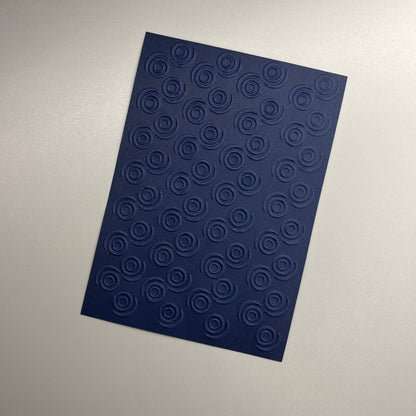 Embossed Circle Paper Cards – Components for Handmade Cards (10.5 x 14.5cm)