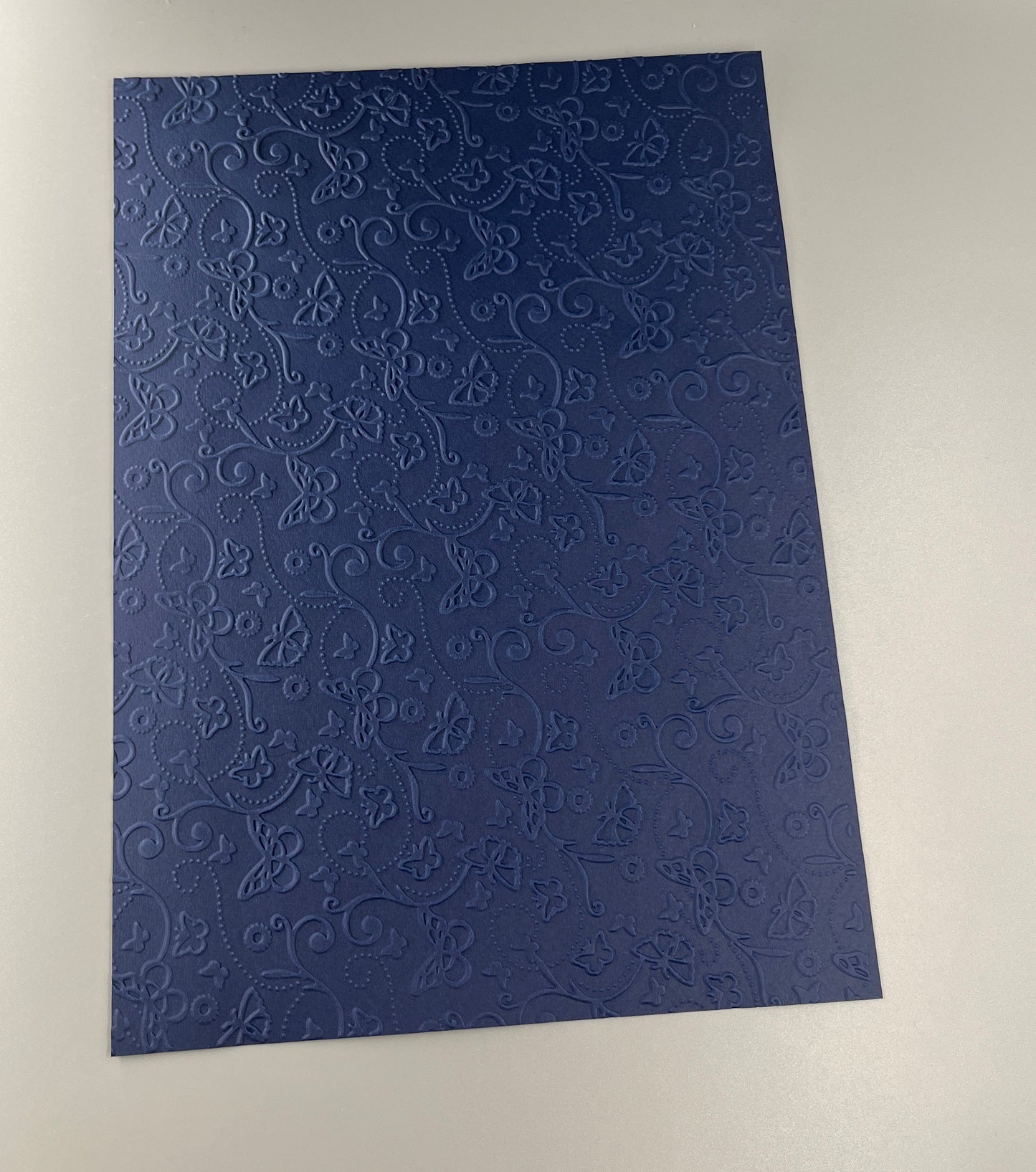 Embossed Butterfly Paper Cards – Components for Handmade Cards (Multiple Colours & Sizes)