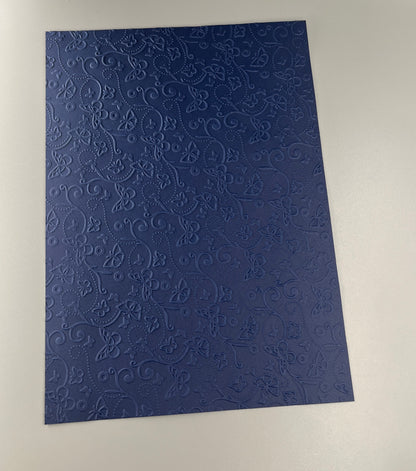 Embossed Butterfly Paper Cards – Components for Handmade Cards (Multiple Colours & Sizes)