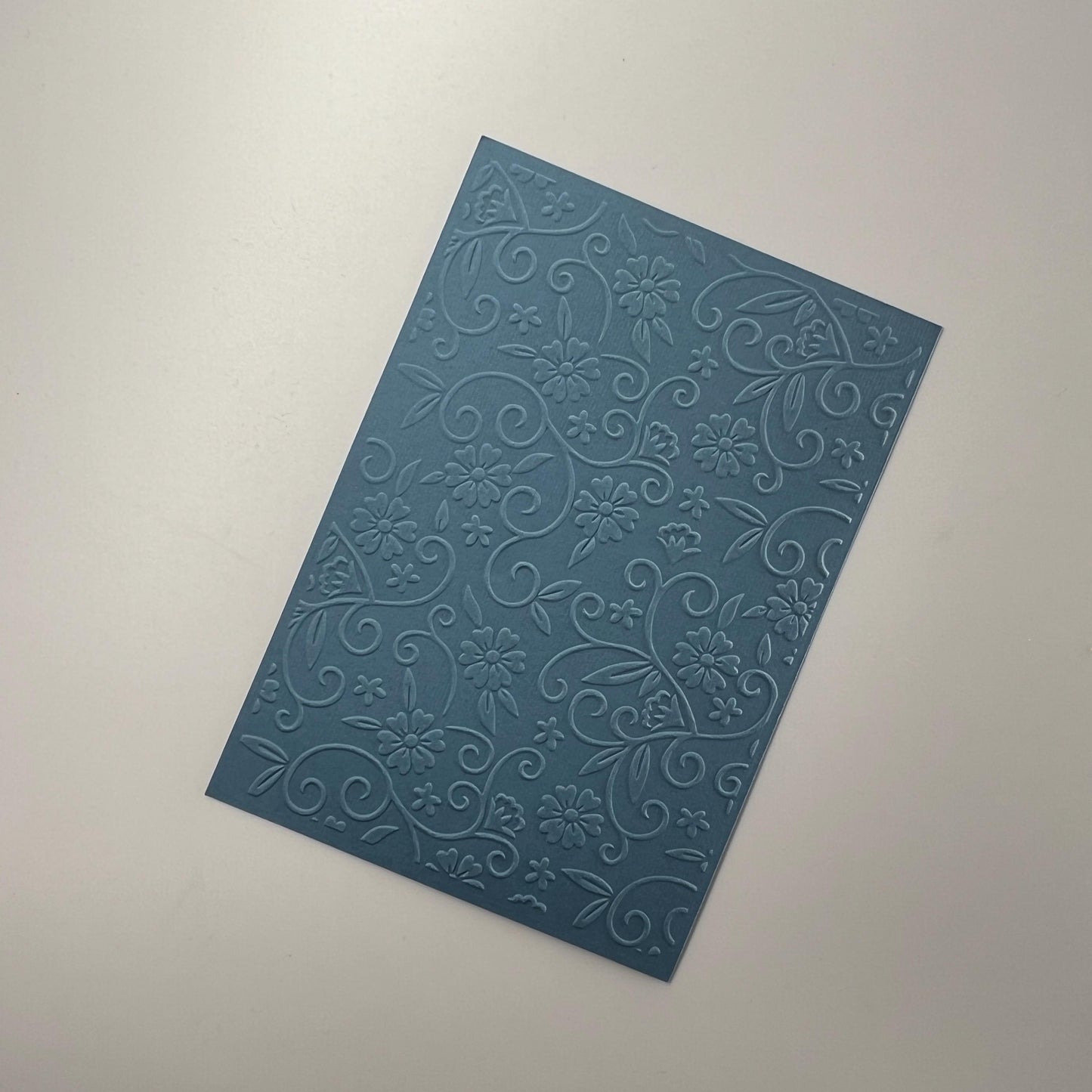 Embossed Flower Paper Cards – Components for Handmade Cards (10.5 x 14.5cm)