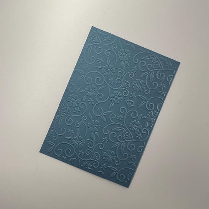 Embossed Flower Paper Cards – Components for Handmade Cards (10.5 x 14.5cm)