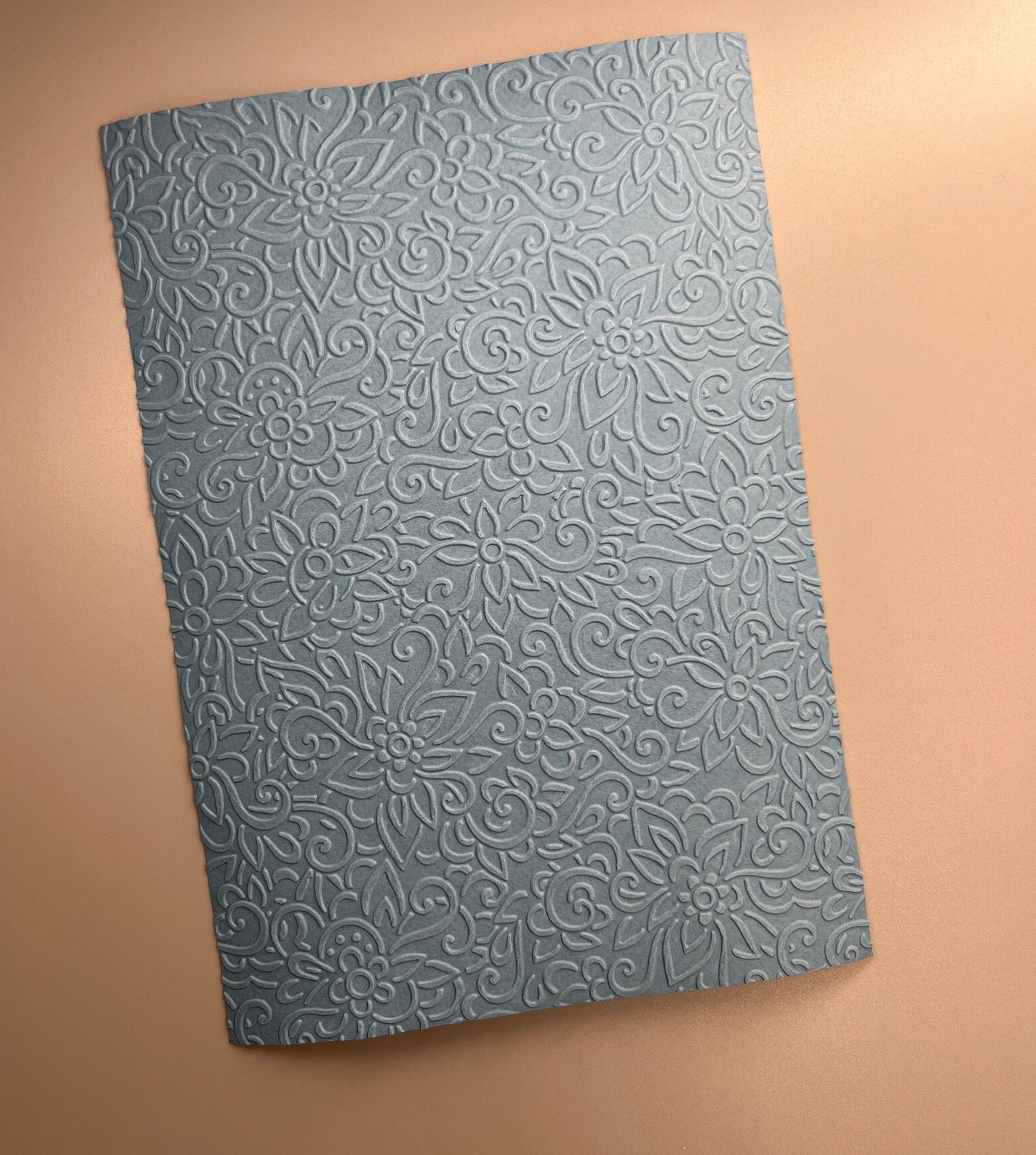 Embossed Flower Paper Cards – Components for Handmade Cards (Multiple Colours & Sizes) – Pack B